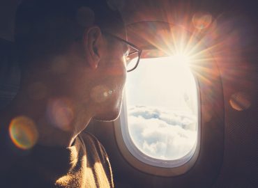 Traveling by airplane